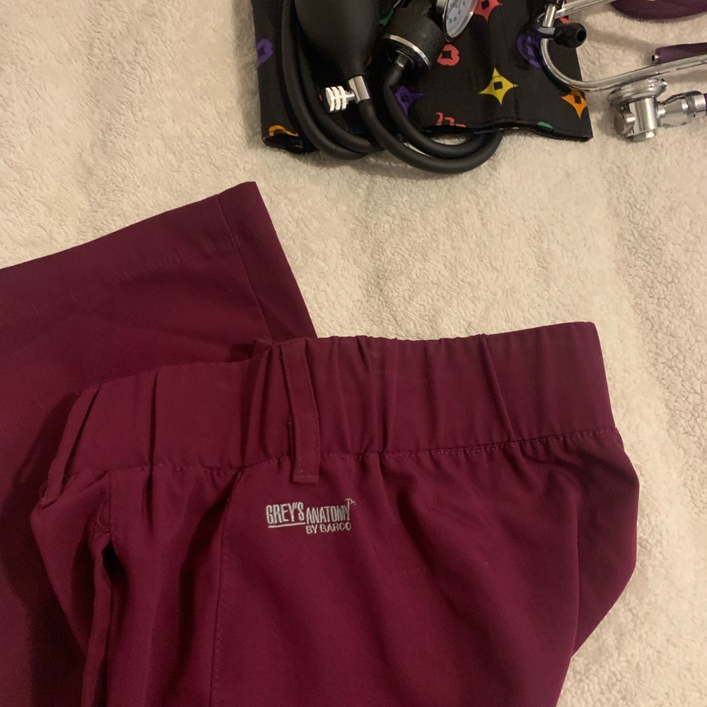 Grey's Anatomy Women's Maroon Nursing Scrubs